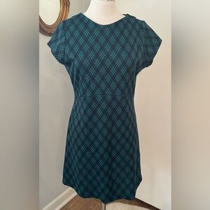 Louche Green Black Plaid Dress Sx L XL MODCloth